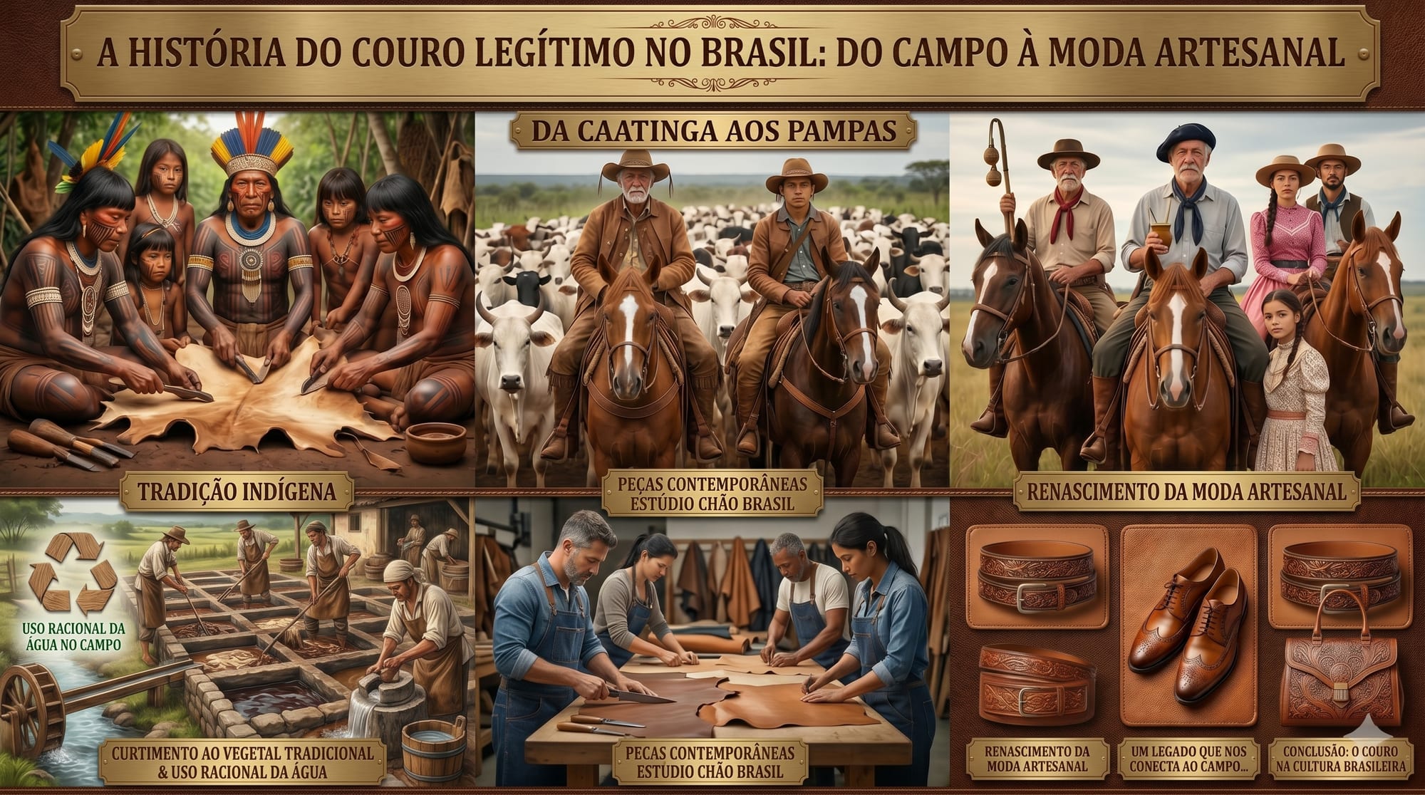 A história do couro legítimo no Brasil: do campo à moda artesanal