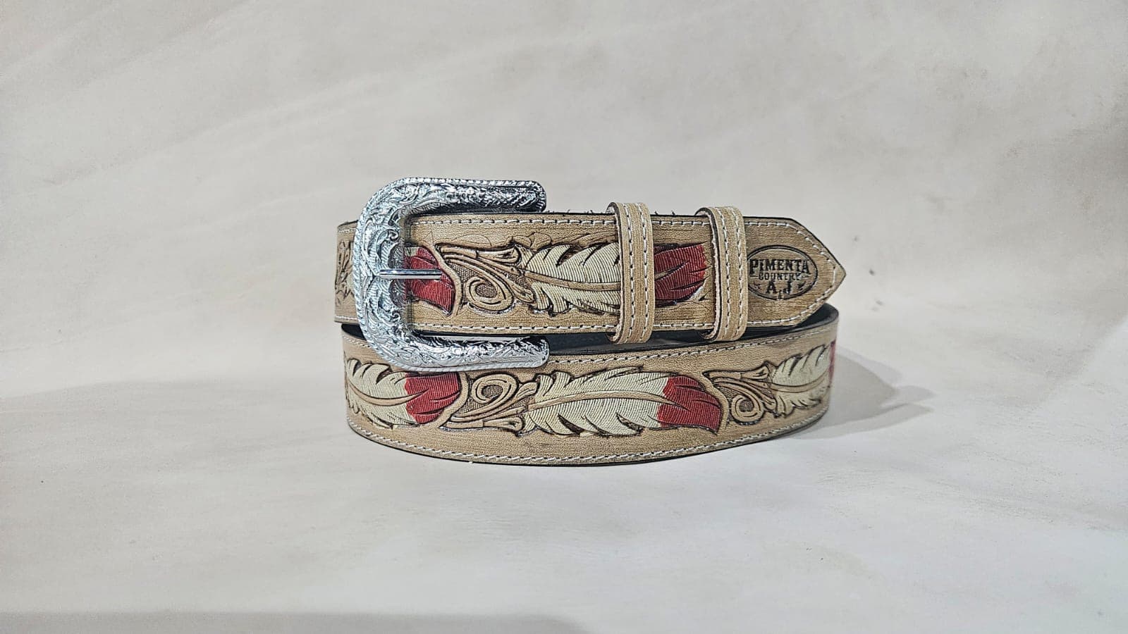 Cinto Country Red Feather — foto 2